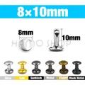 Nieten Doppel Kappe 5 bis 15 mm für Lederhandwerk – Farbe 8x10mm
