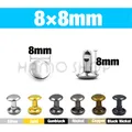 Nieten Doppel Kappe 5 bis 15 mm für Lederhandwerk – Farbe 8x8mm