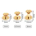 Nieten Doppel Kopf 5 bis 10 mm für Leder – 4