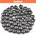Nieten Metall Spike 6 bis 12 mm für Lederhandwerk – Farbe Round Gunblack