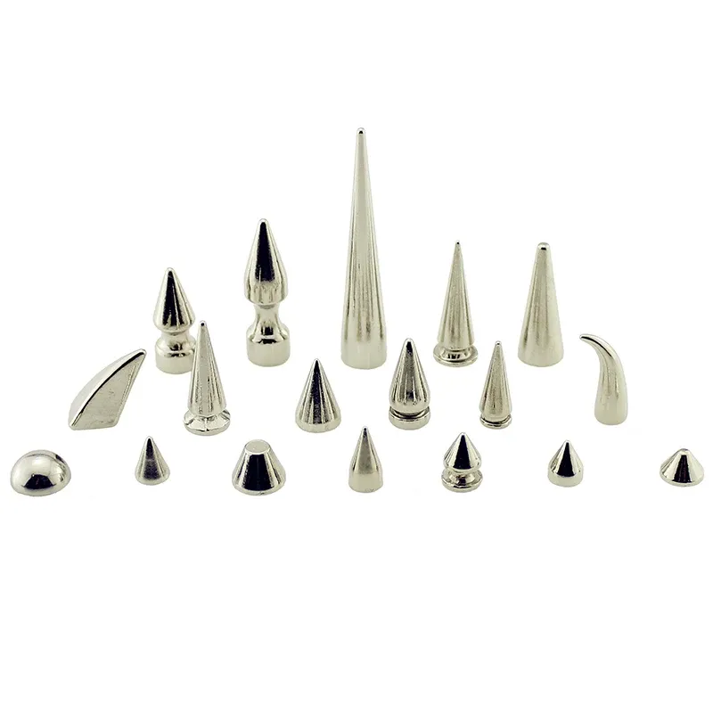 Nieten Spikes rund 7 bis 29 mm für Kleidung