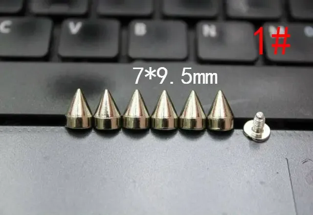 Nieten Spikes rund 7 bis 29 mm für Kleidung