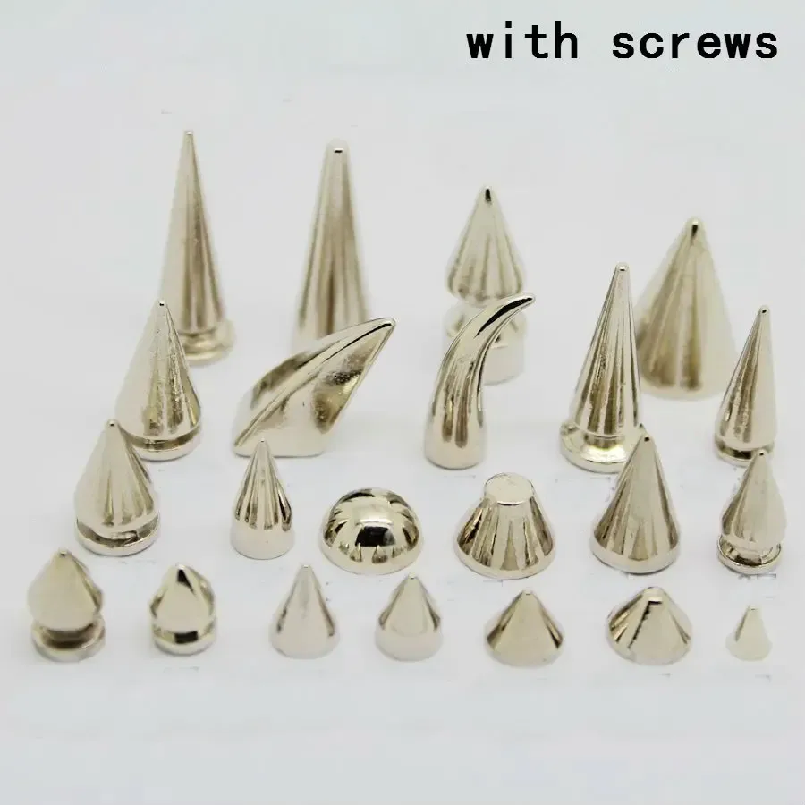 Nieten Spikes rund 7 bis 29 mm für Kleidung