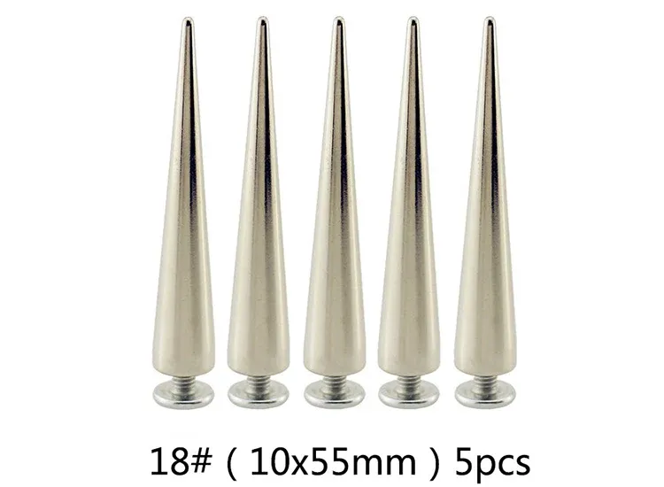 Nieten Spikes rund 7 bis 29 mm für Kleidung