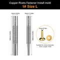 Nietwerkzeug Leder Edelstahl Messing Größen M bis L – Color Size L