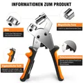 Nietzange mit 500 Nieten 10 mm für Leder und Stoffe – 5