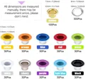 Öse Tülle Zange Kit mit 100 Gold Ösen 4,5 mm für Leder – 6