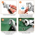Ösenstanzzange mit 500 Ösen für Leder DIY Reparaturen – 6