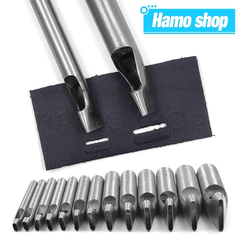 Ovaler Lederlocher Stahl 2mm 3mm für Taschen Gürtel