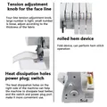 Overlock Nähmaschine elektrisch Haushalts flaches Bett für Leder – 5