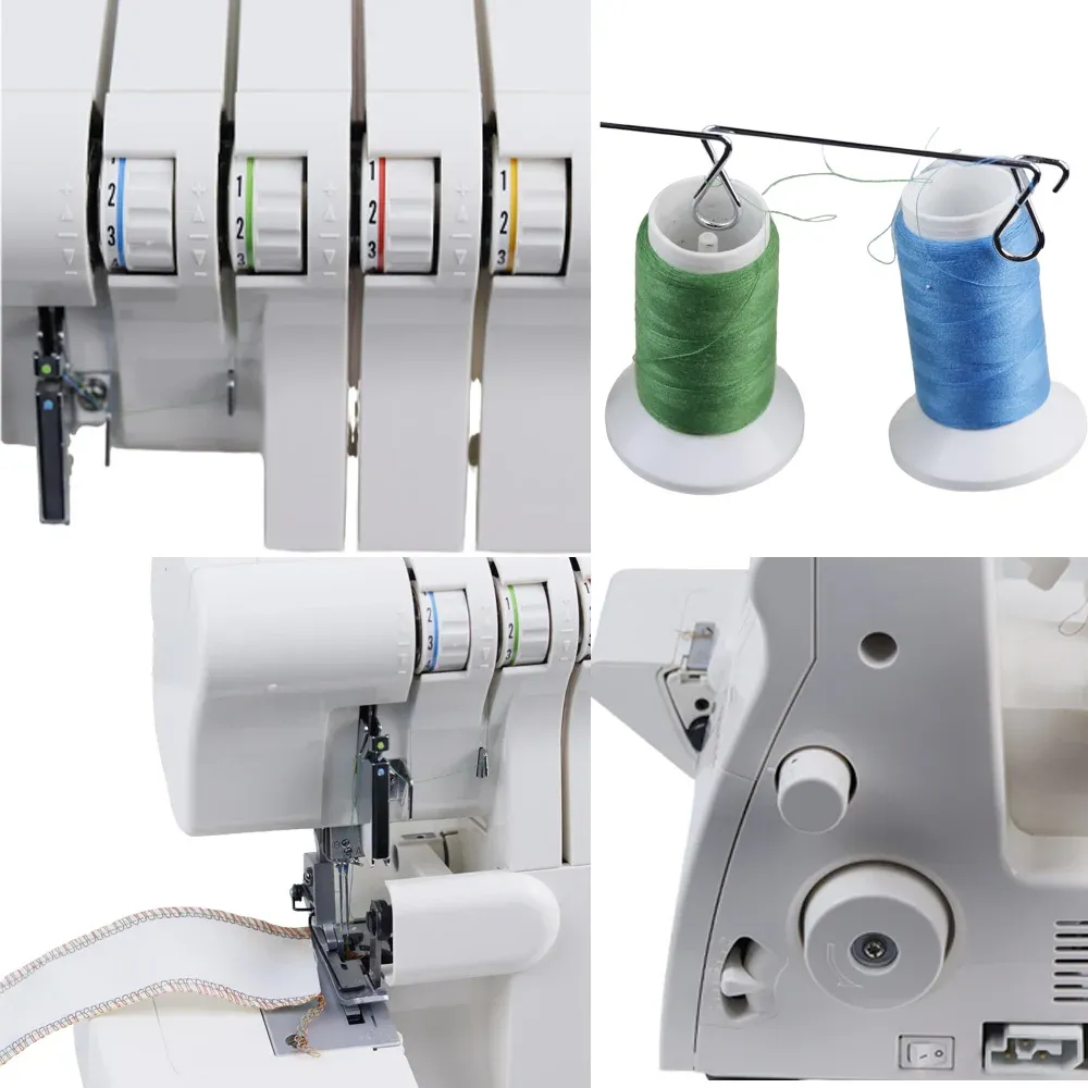 Overlock Nähmaschine elektrisch Haushalts flaches Bett für Leder