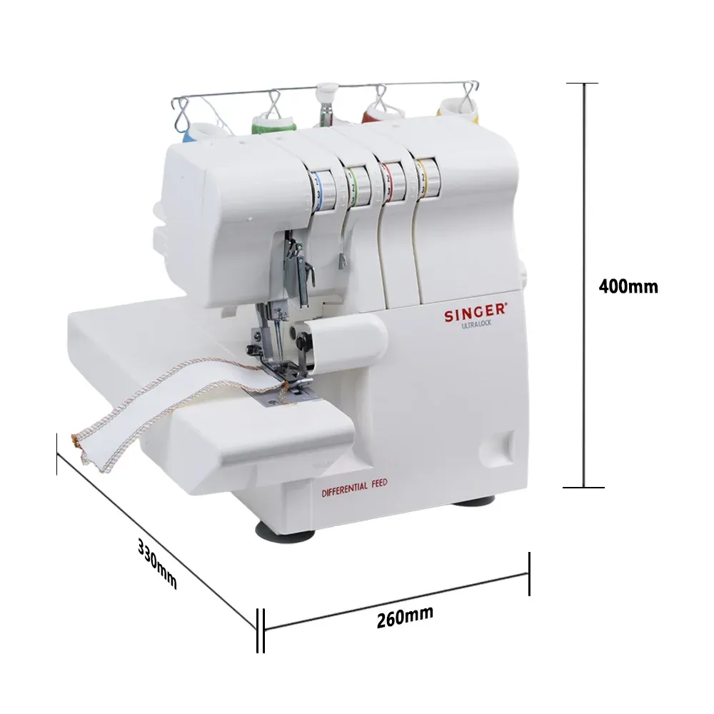 Overlock Nähmaschine elektrisch Haushalts flaches Bett für Leder
