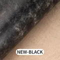 Pflanzlich Gegerbtes Rindsleder Vintage Matt Oberfläche DIY – Farbe New Black