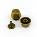 Pilz Niet Schnallen 8x6x11,5mm für Lederhandwerk 20 Stück – Farbe Bronze-8x6x11.5mm