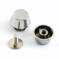 Pilz Niet Schnallen 8x6x11,5mm für Lederhandwerk 20 Stück – Farbe Chrome-8x6x11.5mm