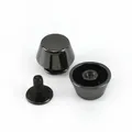 Pilz Niet Schnallen 8x6x11,5mm für Lederhandwerk 20 Stück – Farbe GunBlack-8x6x11.5mm