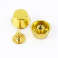Pilz Niet Schnallen 8x6x11,5mm für Lederhandwerk 20 Stück – Farbe KGold-8x6x11.5mm