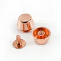 Pilz Niet Schnallen 8x6x11,5mm für Lederhandwerk 20 Stück – Farbe RoseGold-8x6x11.5mm