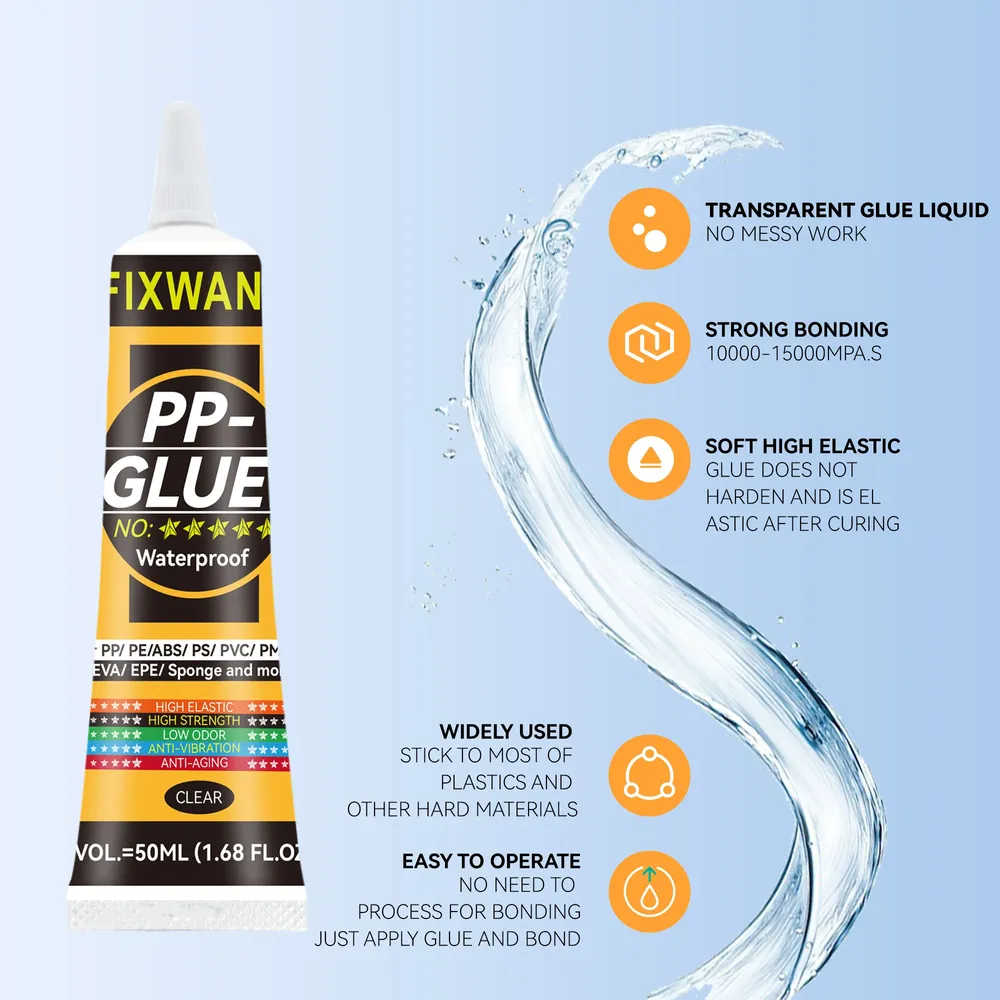 Polypropylenkleber 50 ml wasserfest für Kunststoff und Leder