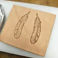 Prägestempel Feder Leder Aluminium 2 Stück – 1