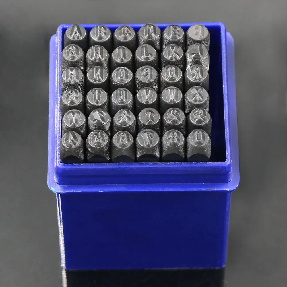 Prägestempel Leder Stahl 3 bis 6 mm für DIY Handwerk
