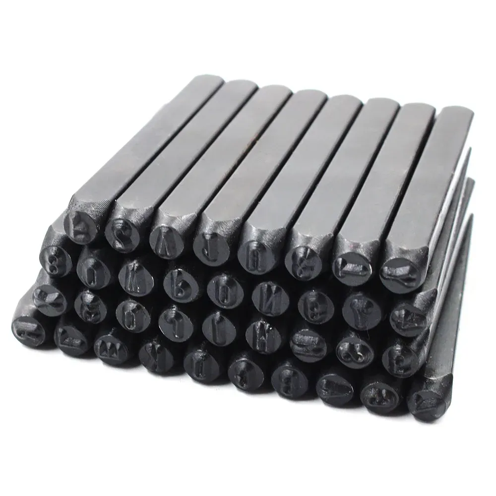 Prägestempel Leder Stahl 3 bis 6 mm für DIY Handwerk