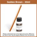 Professionelle Lederrandfarbe Ölfarbe für DIY Handwerk – Farbe Golden Brown 30ml