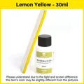 Professionelle Lederrandfarbe Ölfarbe für DIY Handwerk – Farbe Lemon Yellow 30ml