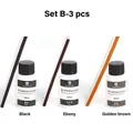 Professionelle Lederrandfarbe Ölfarbe für DIY Handwerk – Farbe Set B- 3 pcs