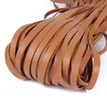 PU Lederband bunt 4 bis 15 mm 5 Meter für DIY Schlüsselanhänger – Farbe light coffee