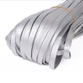 PU Lederband bunt 4 bis 15 mm 5 Meter für DIY Schlüsselanhänger – Farbe silver color