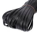 PU Lederband bunt 4 bis 15 mm 5 Meter für DIY Schlüsselanhänger – Farbe black