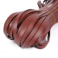 PU Lederband bunt 4 bis 15 mm 5 Meter für DIY Schlüsselanhänger – Farbe coffee