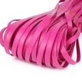 PU Lederband bunt 4 bis 15 mm 5 Meter für DIY Schlüsselanhänger – Farbe rose red