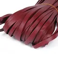 PU Lederband bunt 4 bis 15 mm 5 Meter für DIY Schlüsselanhänger – Farbe wine red