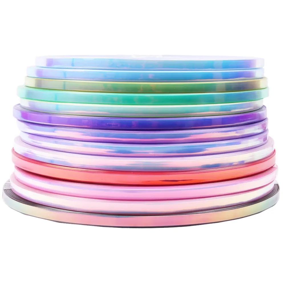 PU Lederband flach 12 mm breit geflochten für Schmuck