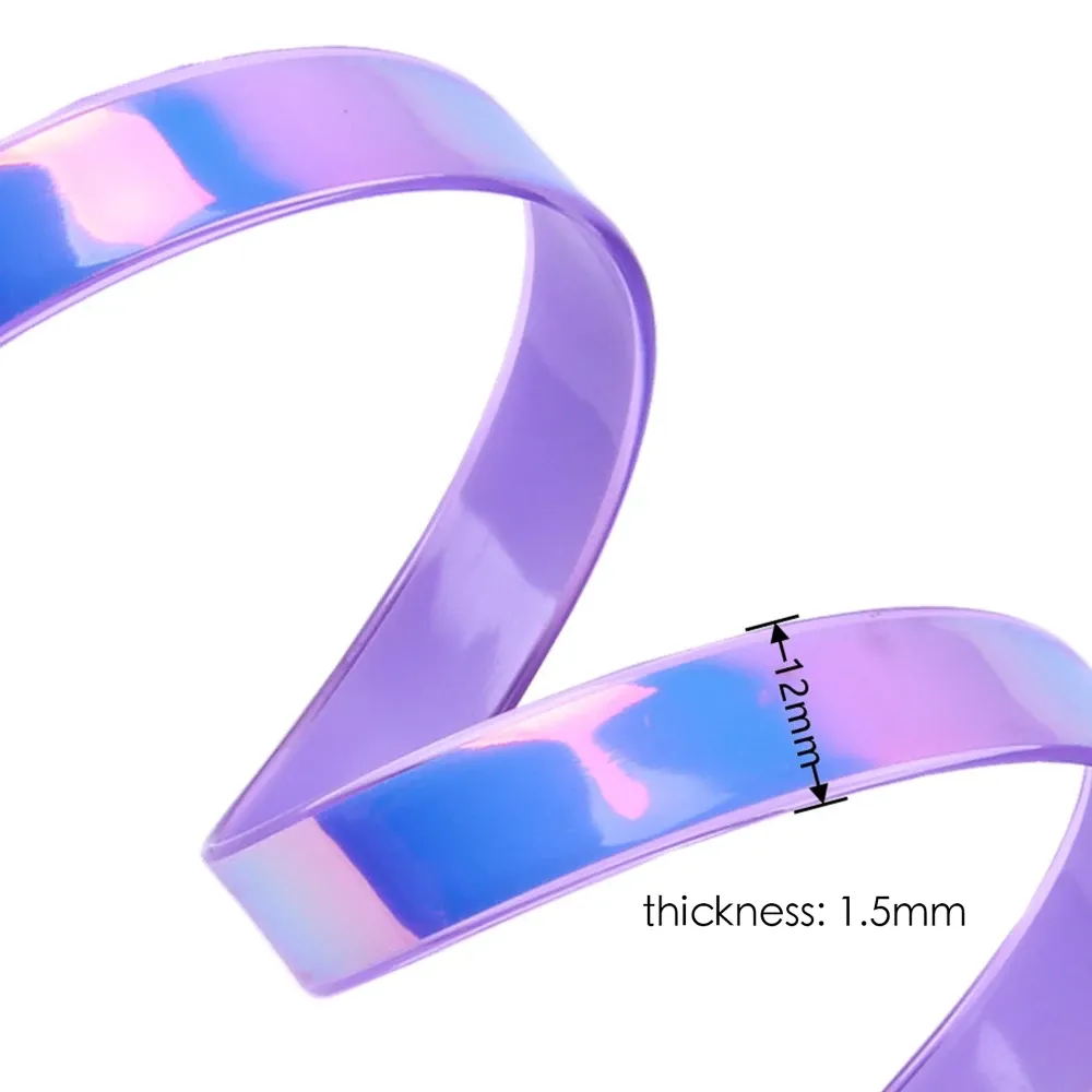PU Lederband flach 12 mm breit geflochten für Schmuck