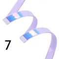 PU Lederband flach 12 mm breit geflochten für Schmuck – Farbe Gelb (7)