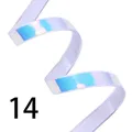 PU Lederband flach 12 mm breit geflochten für Schmuck – Farbe Transparent (14)