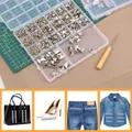 Quadratische Nieten Vierklauen 968 Stück für Kleidung Taschen Schuhe – 6
