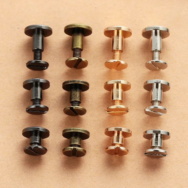 Riemennieten Schraube 5mm bis 8mm für Lederwaren 10 Stück