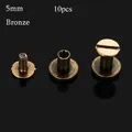 Riemennieten Schraube 5mm bis 8mm für Lederwaren 10 Stück – Farbe bronze-5mm-10pcs