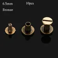 Riemennieten Schraube 5mm bis 8mm für Lederwaren 10 Stück – Farbe bronze-6.5mm-10pcs
