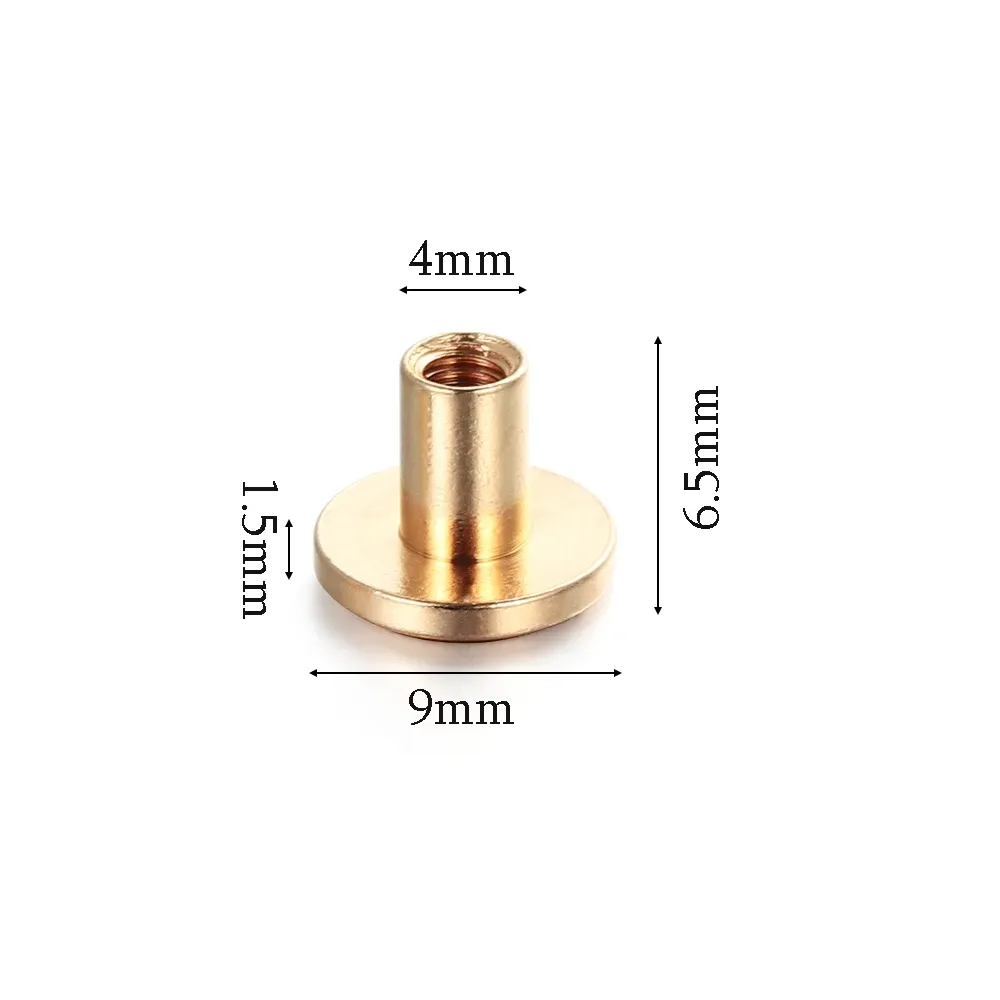 Riemennieten Schraube 5mm bis 8mm für Lederwaren 10 Stück