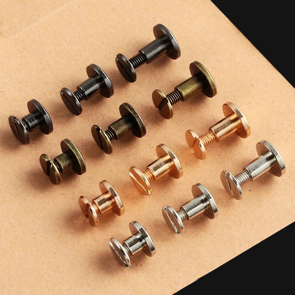 Riemennieten Schraube 5mm bis 8mm für Lederwaren 10 Stück