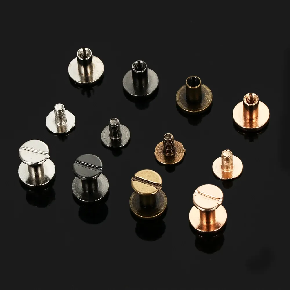 Riemennieten Schraube 5mm bis 8mm für Lederwaren 10 Stück