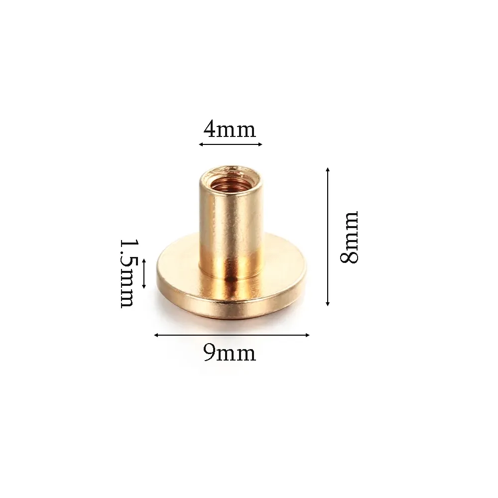 Riemennieten Schraube 5mm bis 8mm für Lederwaren 10 Stück