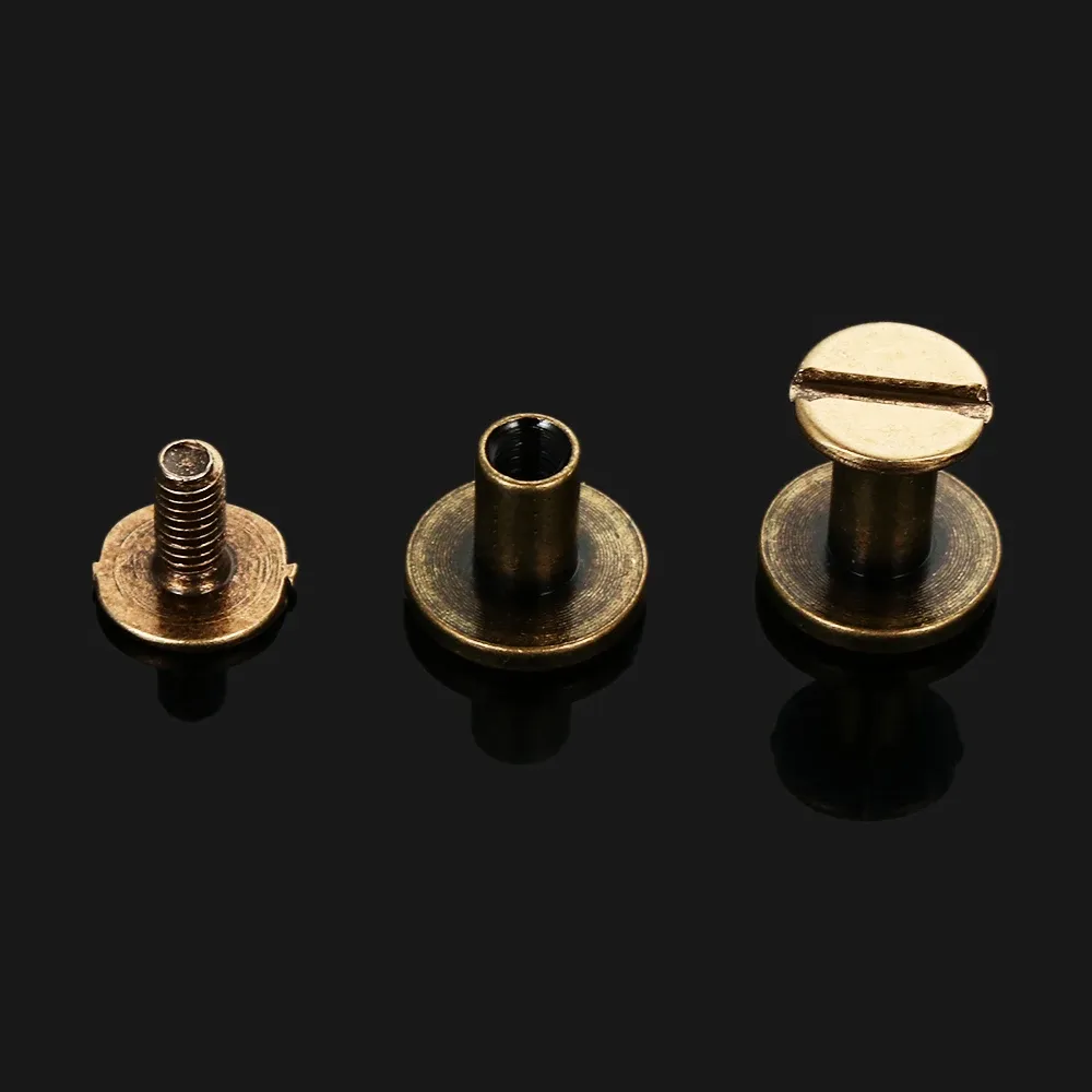 Riemennieten Schraube 5mm bis 8mm für Lederwaren 10 Stück