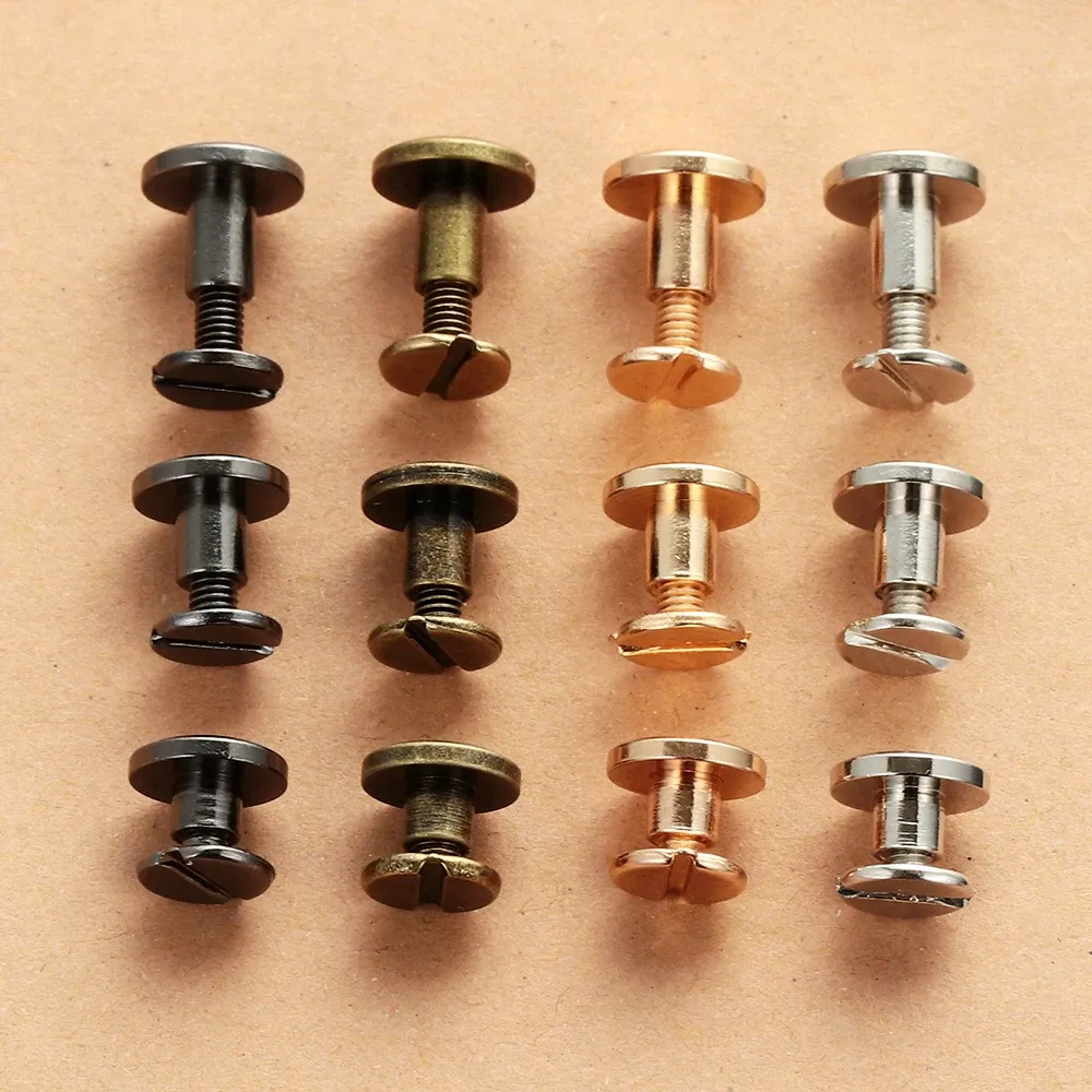 Riemennieten Schraube 5mm bis 8mm für Lederwaren 10 Stück