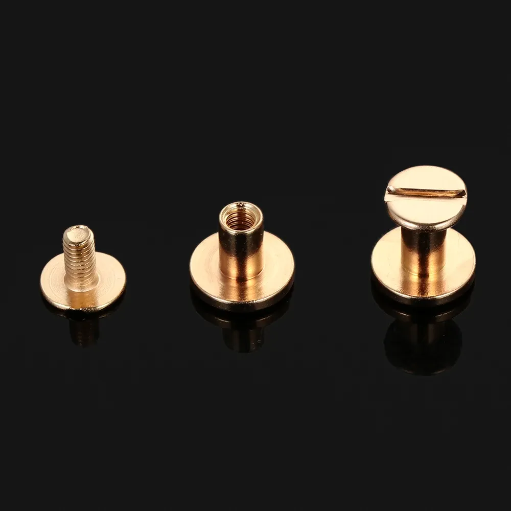 Riemennieten Schraube 5mm bis 8mm für Lederwaren 10 Stück